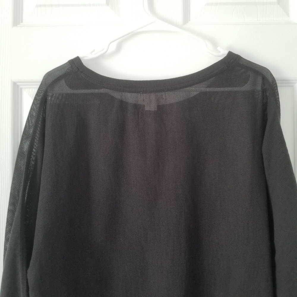 Anthropologie Black Embroidered Pullover Blouse - Picture 6 of 6